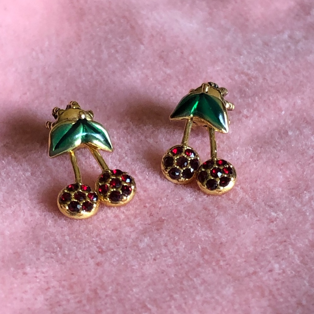 Juicy Couture Cherry Stud Earrings